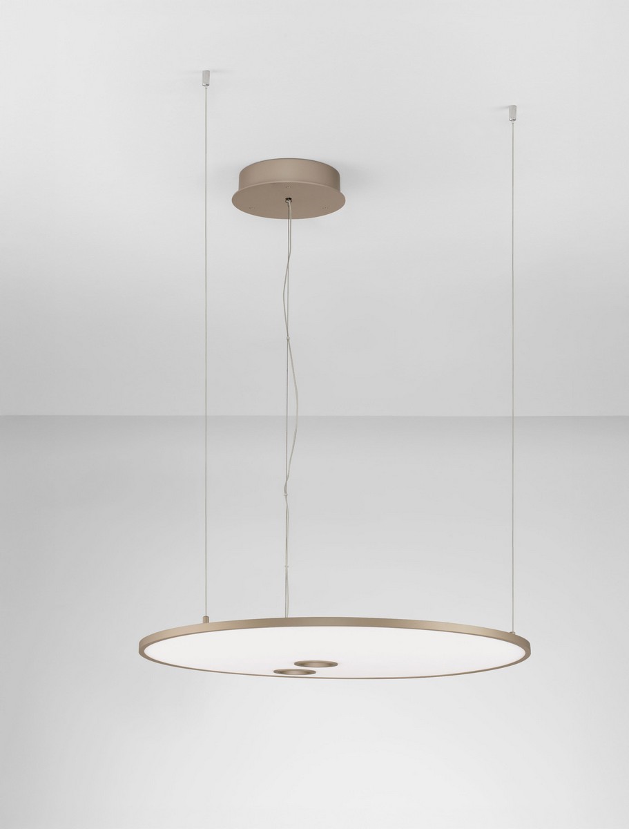 Lampa wisząca nowoczesna Luces Exclusivas VALVER, złota, LED 53 W, Ø 60 cm – LE46213 - obrazek 2