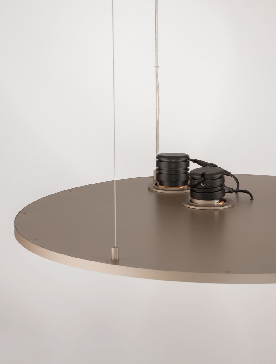 Lampa wisząca nowoczesna Luces Exclusivas VALVER, złota, LED 53 W, Ø 60 cm – LE46213 - obrazek 5