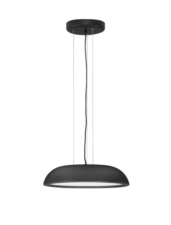 Lampa wisząca nowoczesna Luces Exclusivas VENCID, czarna, LED 25 W 3000 K, Ø 45 cm – LE46214