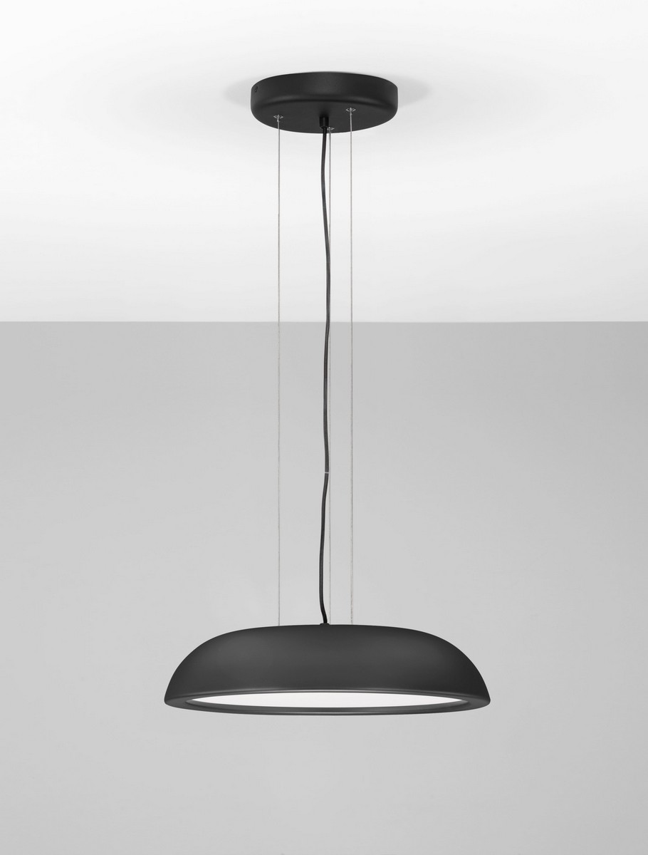 Lampa wisząca nowoczesna Luces Exclusivas VENCID, czarna, LED 25 W 3000 K, Ø 45 cm – LE46214 - obrazek 2