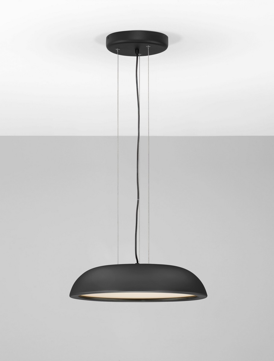 Lampa wisząca nowoczesna Luces Exclusivas VENCID, czarna, LED 25 W 3000 K, Ø 45 cm – LE46214 - obrazek 3