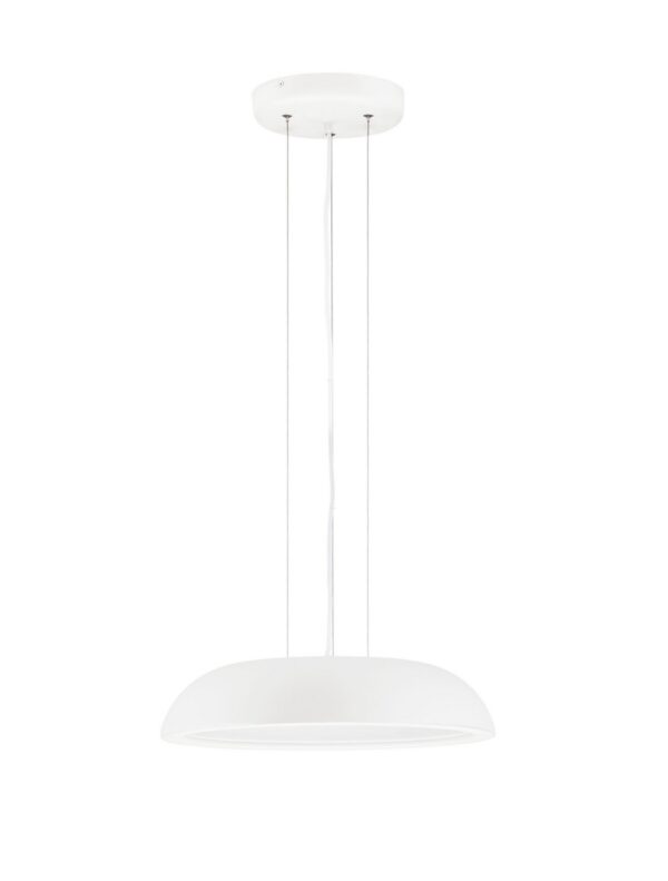 Lampa wisząca nowoczesna Luces Exclusivas VENCID, biała, LED 25 W 3000 K, Ø 45 cm – LE46215
