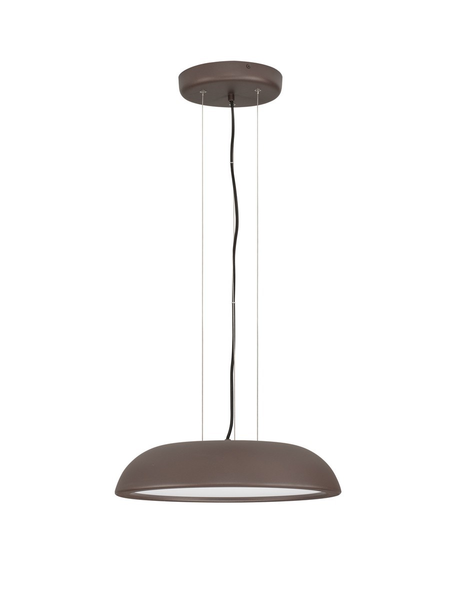Lampa wisząca nowoczesna Luces Exclusivas VENCID, brązowa, LED 25 W 3000 K, Ø 45 cm – LE46216