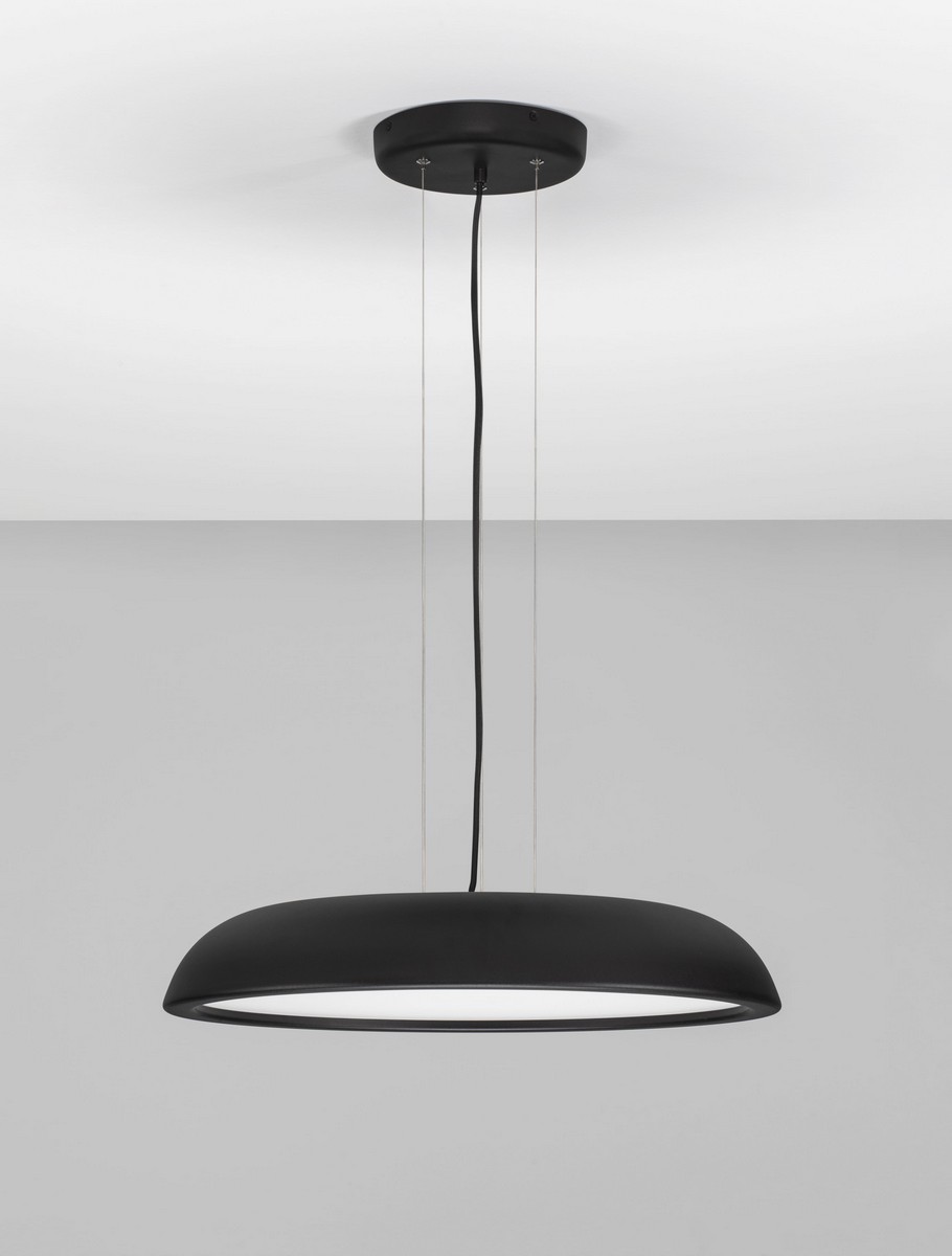 Lampa wisząca nowoczesna Luces Exclusivas VENCID, czarna, LED 44 W 3000 K, Ø 60 cm – LE46217 - obrazek 2