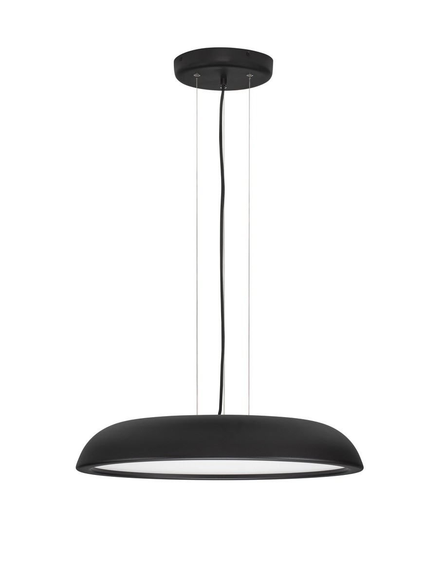 Lampa wisząca nowoczesna Luces Exclusivas VENCID, czarna, LED 44 W 3000 K, Ø 60 cm – LE46217