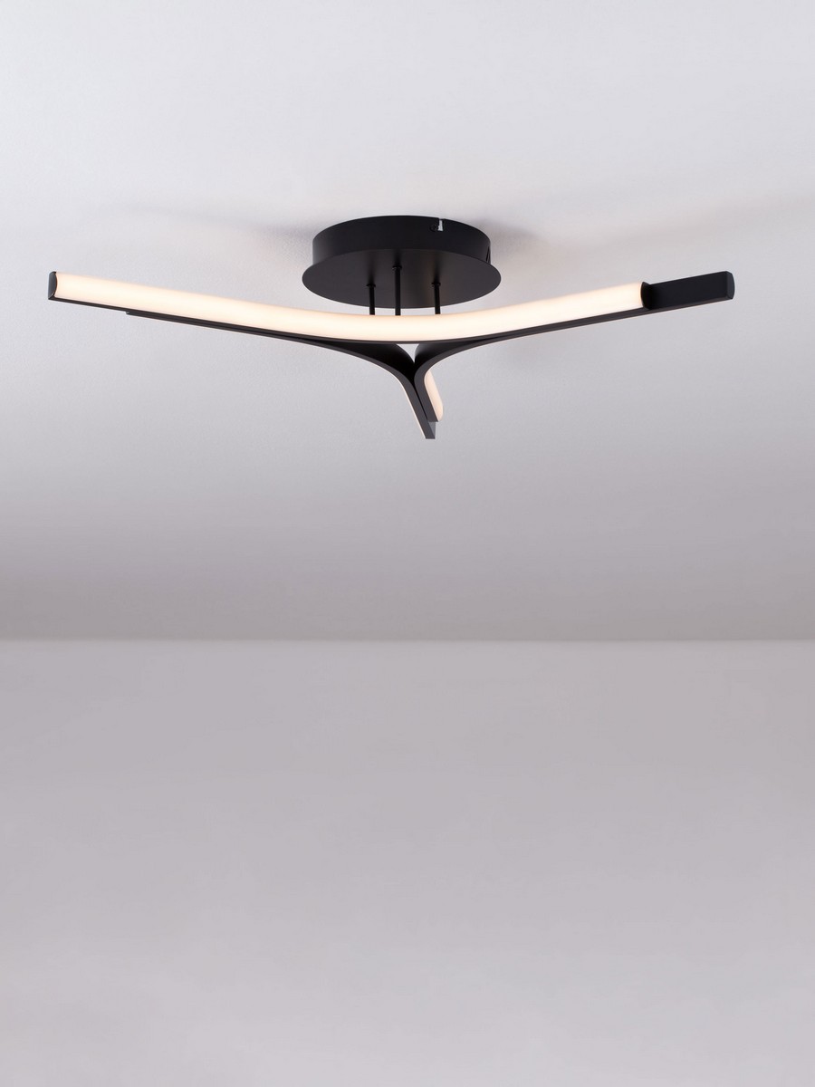 Plafon nowoczesny Luces Exclusivas UJUE, czarny, LED 29 W 3000 K, Ø 70 cm – LE46226 - obrazek 3