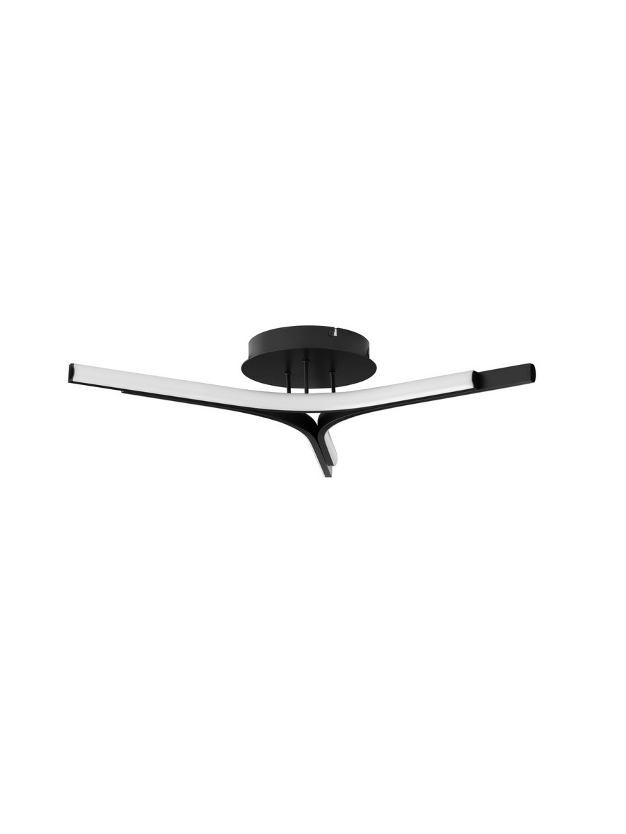 Plafon nowoczesny Luces Exclusivas UJUE, czarny, LED 29 W 3000 K, Ø 70 cm – LE46226