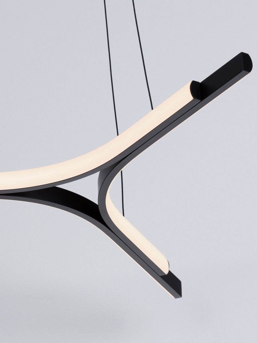 Lampa wisząca nowoczesna Luces Exclusivas UJUE, czarna, LED 29 W 3000 K, Ø 70 cm – LE46227 - obrazek 5