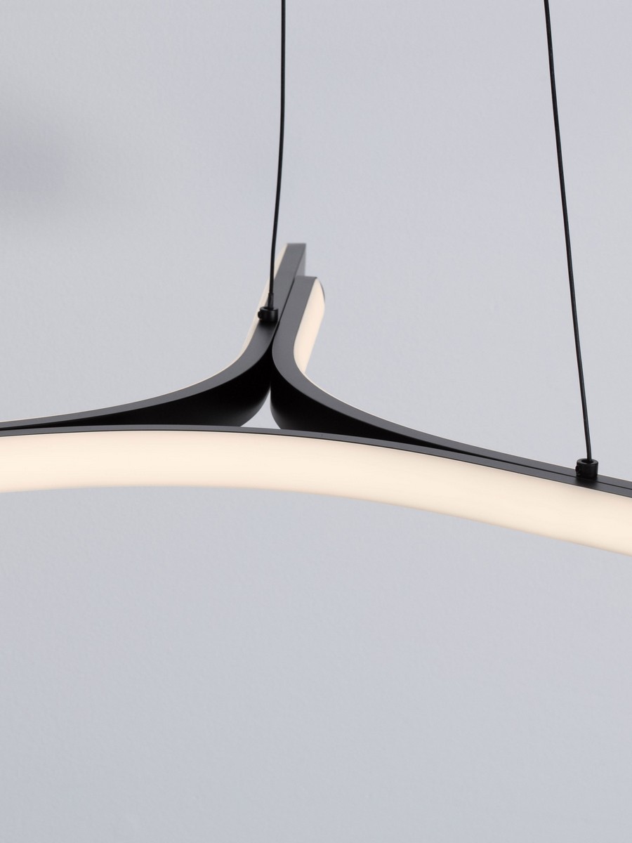 Lampa wisząca nowoczesna Luces Exclusivas UJUE, czarna, LED 29 W 3000 K, Ø 70 cm – LE46227 - obrazek 6
