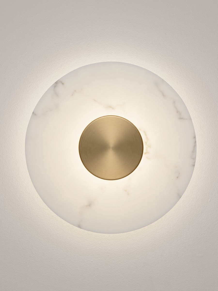 Kinkiet nowoczesny Luces Exclusivas VILLAN, biało-złoty, LED 10 W 3000 K, Ø 40 cm – LE46229 - obrazek 3