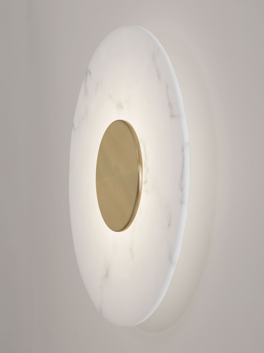 Kinkiet nowoczesny Luces Exclusivas VILLAN, biało-złoty, LED 10 W 3000 K, Ø 40 cm – LE46229 - obrazek 4