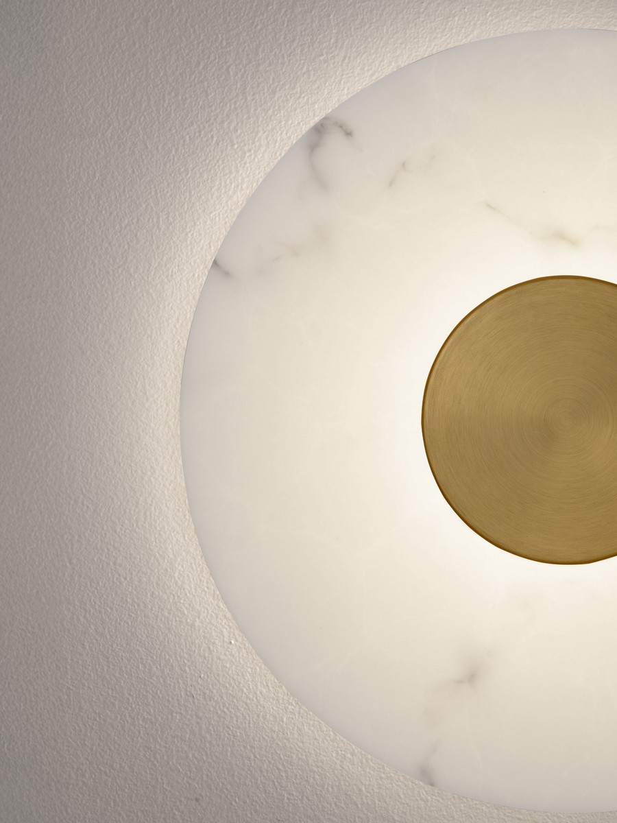 Kinkiet nowoczesny Luces Exclusivas VILLAN, biało-złoty, LED 10 W 3000 K, Ø 40 cm – LE46229 - obrazek 5