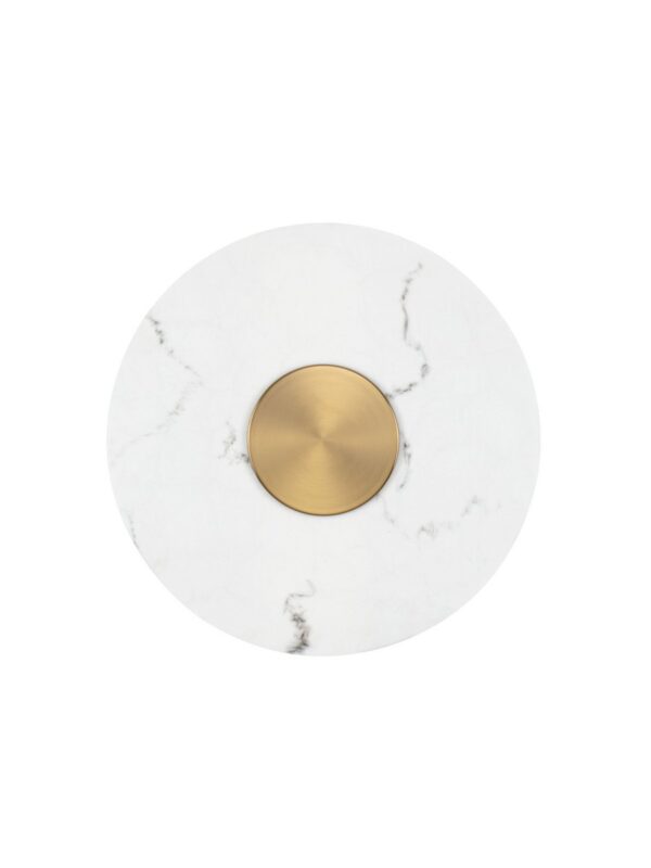 Kinkiet nowoczesny Luces Exclusivas VILLAN, biało-złoty, LED 14 W 3000 K, Ø 60 cm – LE46230