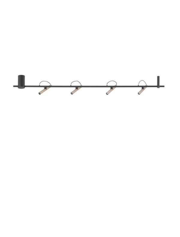 Plafon nowoczesny Luces Exclusivas YAGUARU, czarno-złoty, LED 22 W 3000 K, szer. 7 cm – LE46231