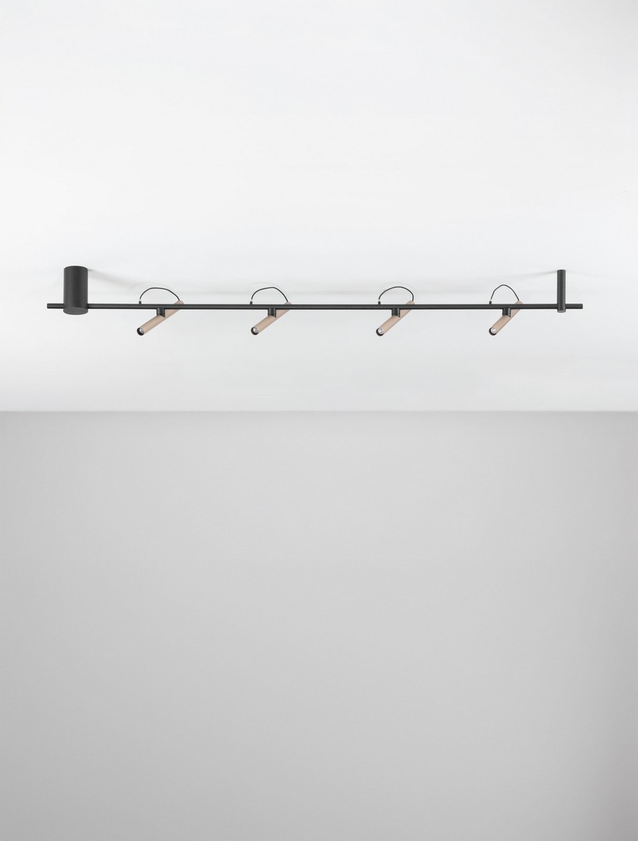 Plafon nowoczesny Luces Exclusivas YAGUARU, czarno-złoty, LED 22 W 3000 K, szer. 7 cm – LE46231 - obrazek 2