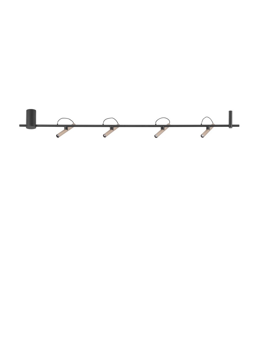 Plafon nowoczesny Luces Exclusivas YAGUARU, czarno-złoty, LED 22 W 3000 K, szer. 7 cm – LE46231