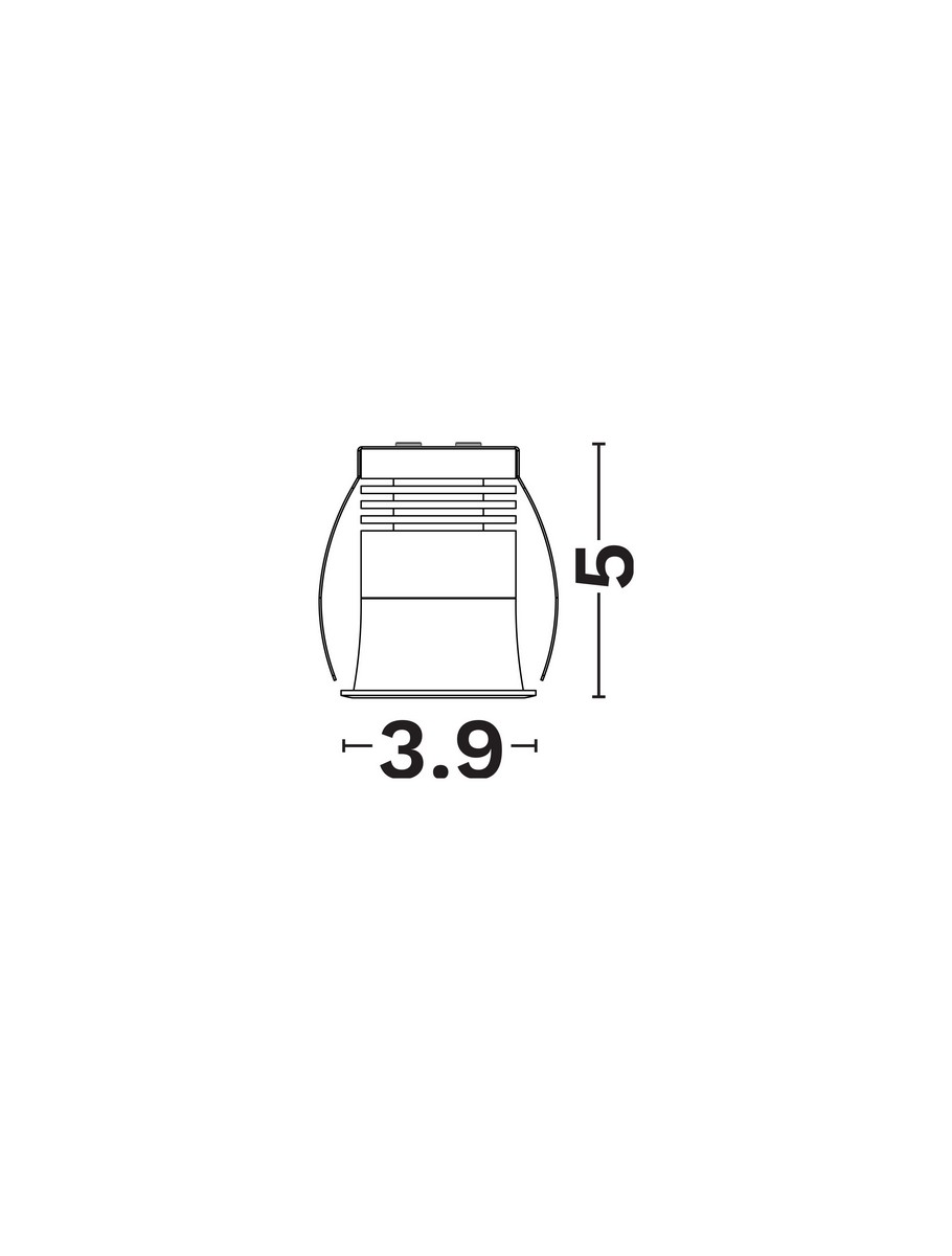 Oprawa wpuszczana minimalistyczna Luces Exclusivas ARAHAL, biała, LED 6 W 3000 K, Ø 3,9 cm – LE62006 - obrazek 3