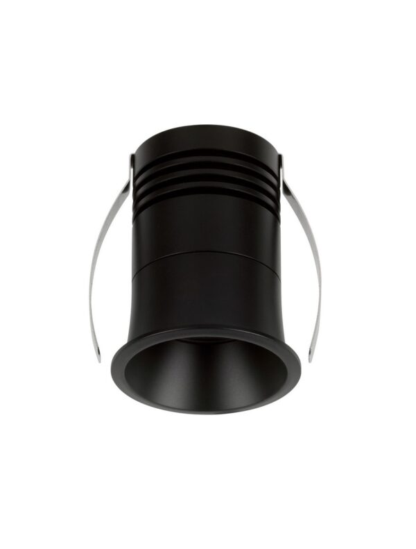 Oprawa wpuszczana minimalistyczna Luces Exclusivas ARAHAL, czarna, LED 6 W 3000 K, Ø 3,9 cm – LE62007