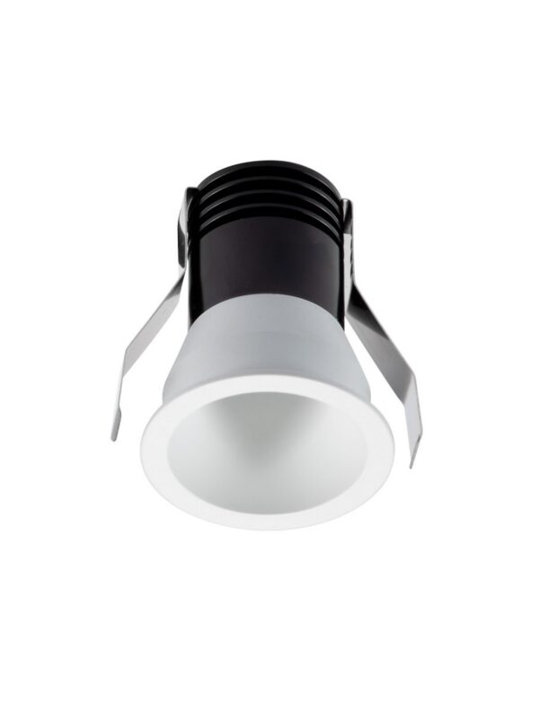 Oprawa wpuszczana zewnętrzna minimalistyczna Luces Exclusivas BENIFA, biała, LED 3 W 3000 K, Ø 4,6 cm – LE62045