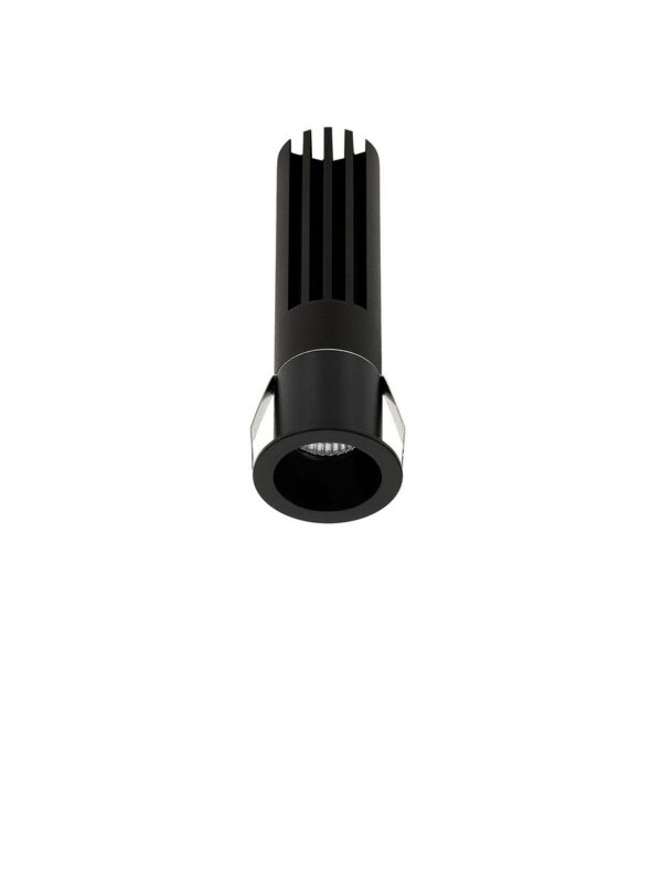 Oprawa wpuszczana industrialna Luces Exclusivas CALATA, czarna, LED 5 W 3000 K, Ø 3 cm – LE62123