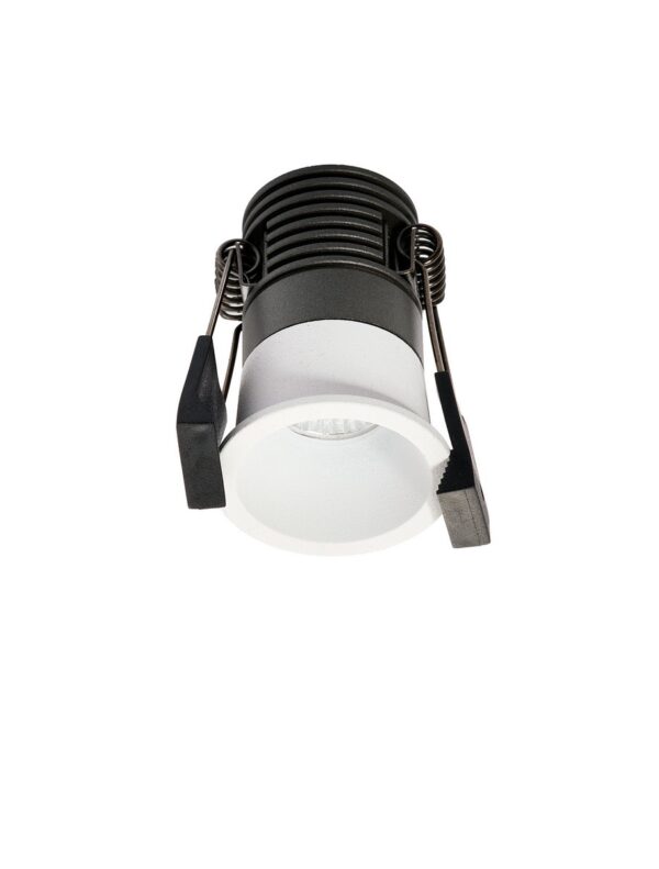 Oprawa wpuszczana minimalistyczna Luces Exclusivas CAMARI, biała, LED 6 W 2700 K, Ø 4 cm – LE62134