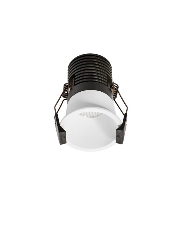 Oprawa wpuszczana minimalistyczna Luces Exclusivas CAMARI, biała, LED 12 W 4000 K, Ø 6 cm – LE62147