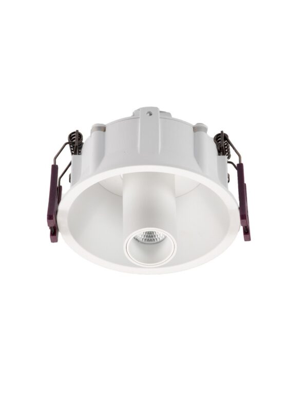 Oprawa wpuszczana minimalistyczna Luces Exclusivas CANGAS, biała, LED 5 W 2700 K, Ø 9,2 cm – LE62197