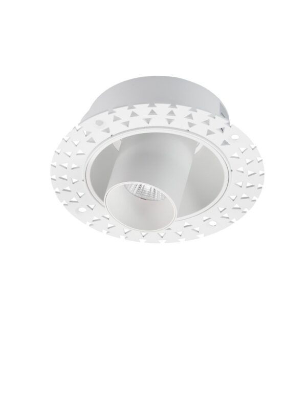 Oprawa wpuszczana minimalistyczna Luces Exclusivas CARBAL, biała, LED 10 W 3000 K, Ø 13 cm – LE62204