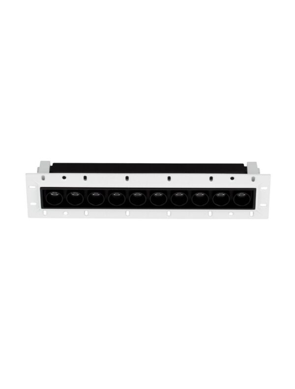 Oprawa wpuszczana nowoczesna Luces Exclusivas CARBAY, czarna, LED 15 W 3000 K, szer. 4,8 cm – LE62217