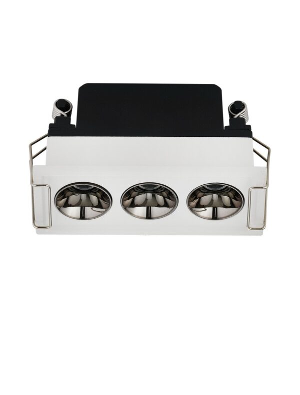 Oprawa wpuszczana nowoczesna Luces Exclusivas CARCAIX, biała, LED 6 W 3000 K, szer. 3 cm – LE62221