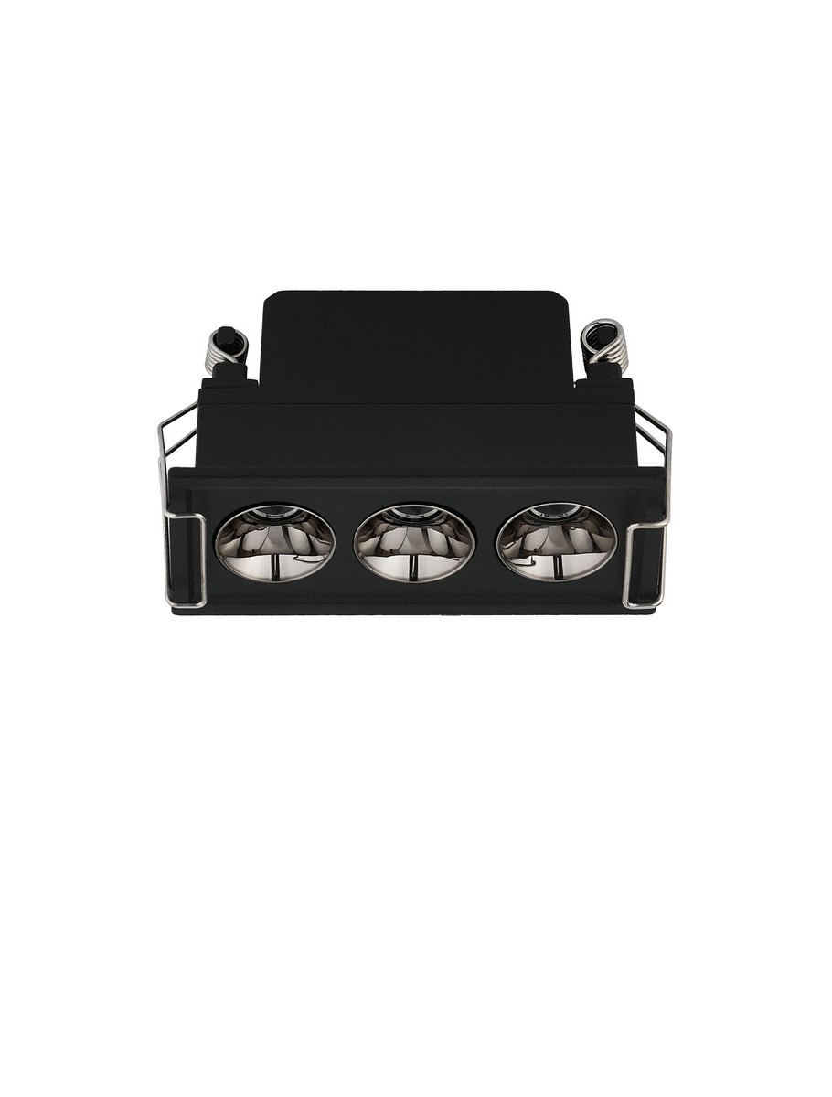 Oprawa wpuszczana industrialna Luces Exclusivas CARCAIX, czarna, LED 6 W 3000 K, szer. 3 cm – LE62222