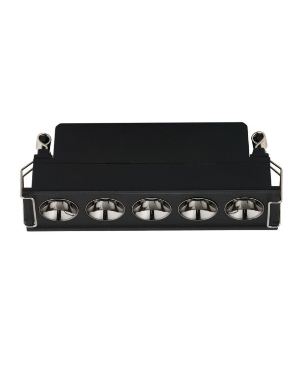 Oprawa wpuszczana minimalistyczna Luces Exclusivas CARCAIX, czarna, LED 11 W 3000 K, szer. 3 cm – LE62224