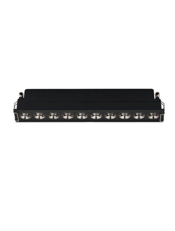 Oprawa wpuszczana minimalistyczna Luces Exclusivas CARCAIX, czarna, LED 15 W 3000 K, szer. 3 cm – LE62226