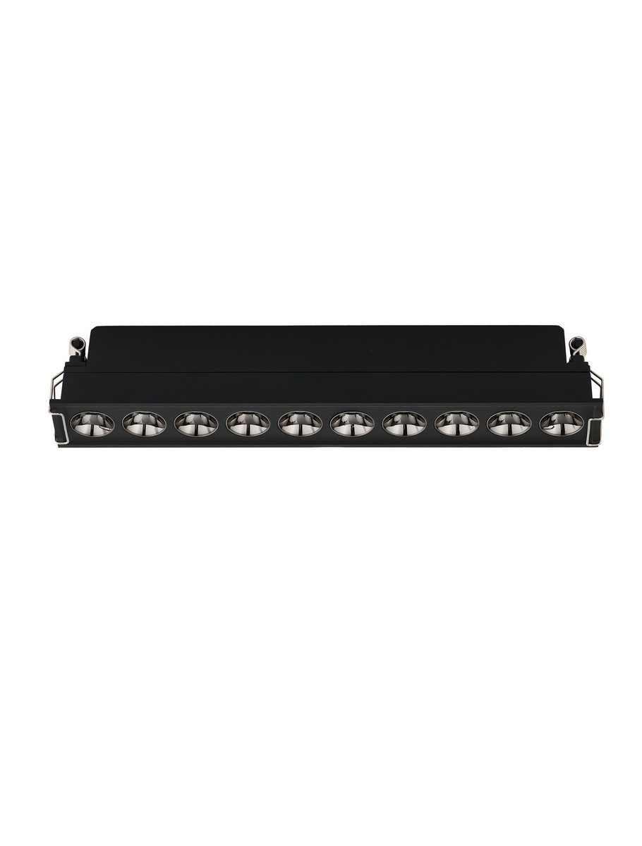 Oprawa wpuszczana minimalistyczna Luces Exclusivas CARCAIX, czarna, LED 15 W 3000 K, szer. 3 cm – LE62226