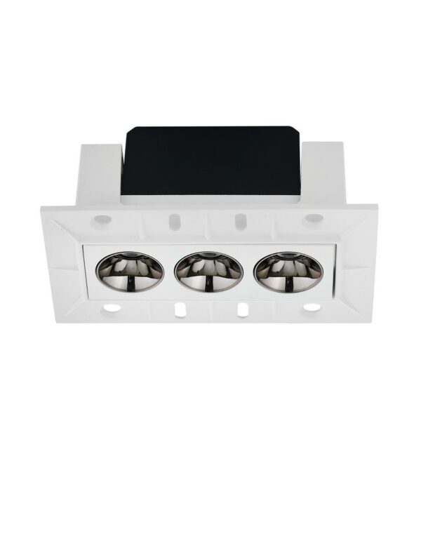 Oprawa wpuszczana minimalistyczna Luces Exclusivas CARCAIX, biała, LED 6 W 3000 K, szer. 5 cm – LE62227