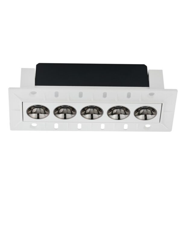 Oprawa wpuszczana minimalistyczna Luces Exclusivas CARCAIX, biała, LED 11 W 3000 K, szer. 5 cm – LE62228