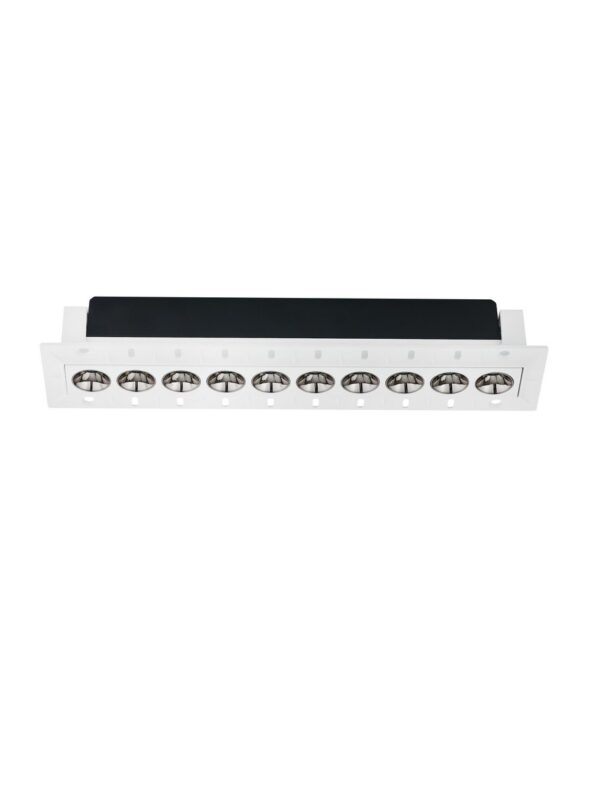 Oprawa wpuszczana minimalistyczna Luces Exclusivas CARCAIX, biała, LED 15 W 3000 K, szer. 5 cm – LE62229