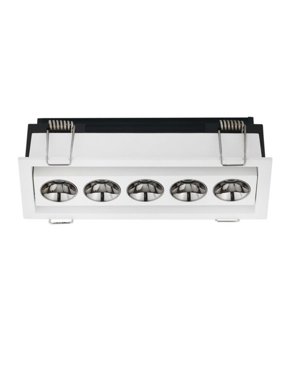 Oprawa wpuszczana minimalistyczna Luces Exclusivas CARCAIX, biała, LED 11 W 3000 K, szer. 4,4 cm – LE62231