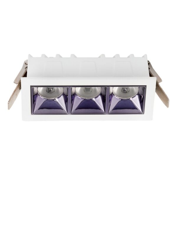 Oprawa wpuszczana minimalistyczna Luces Exclusivas CARMON, biała, LED 6 W 3000 K, szer. 4,4 cm – LE62236