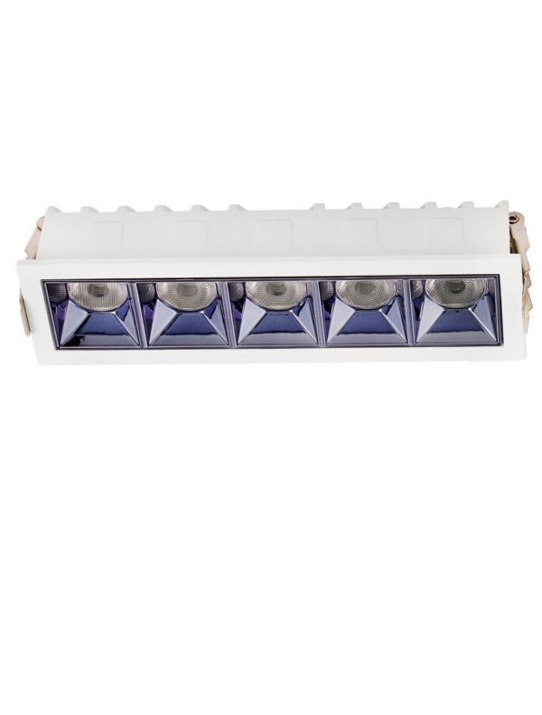 Oprawa wpuszczana minimalistyczna Luces Exclusivas CARMON, biała, LED 10 W 2700 K, szer. 4,4 cm – LE62238
