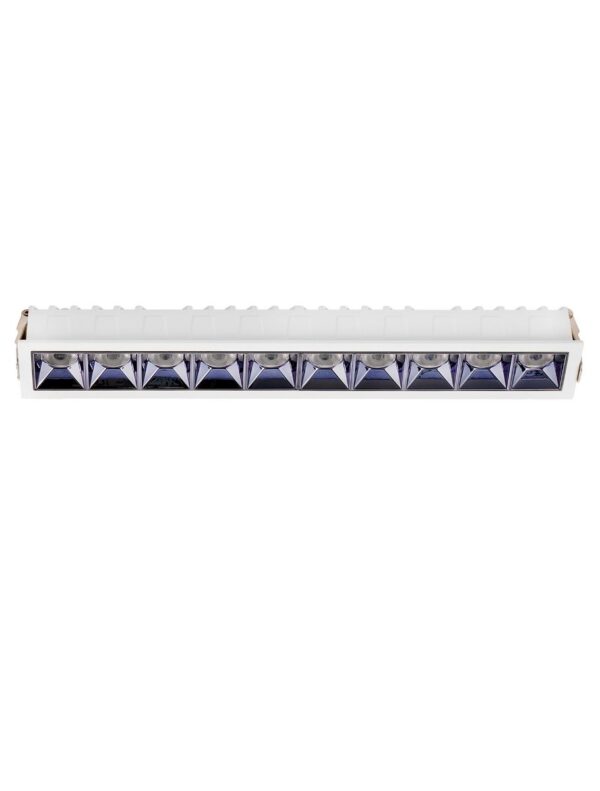 Oprawa wpuszczana minimalistyczna Luces Exclusivas CARMON, biała, LED 20 W 3000 K, szer. 4,4 cm – LE62240