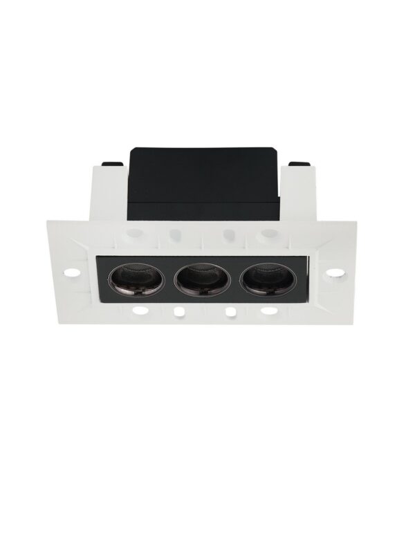 Oprawa wpuszczana minimalistyczna Luces Exclusivas CARRIZ, czarna, LED 6 W 3000 K, szer. 5,3 cm – LE62247