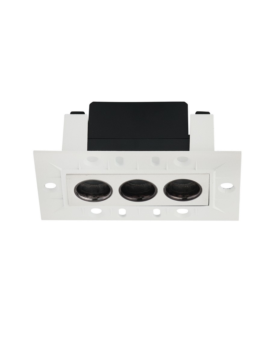 Oprawa wpuszczana minimalistyczna Luces Exclusivas CARRIZ, biała, LED 6 W 3000 K, szer. 5,3 cm – LE62248