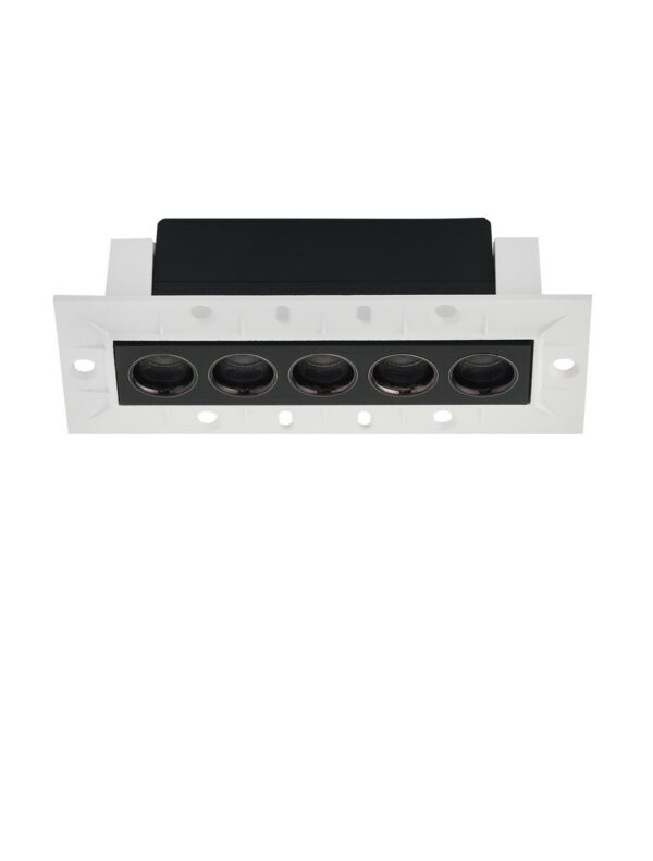 Oprawa wpuszczana nowoczesna Luces Exclusivas CARRIZ, czarna, LED 8 W 3000 K, szer. 5,3 cm – LE62249