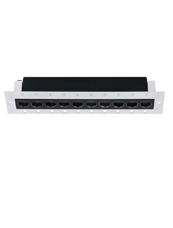 Oprawa wpuszczana nowoczesna Luces Exclusivas CARRIZ, czarna, LED 14 W 3000 K, szer. 5,3 cm – LE62251