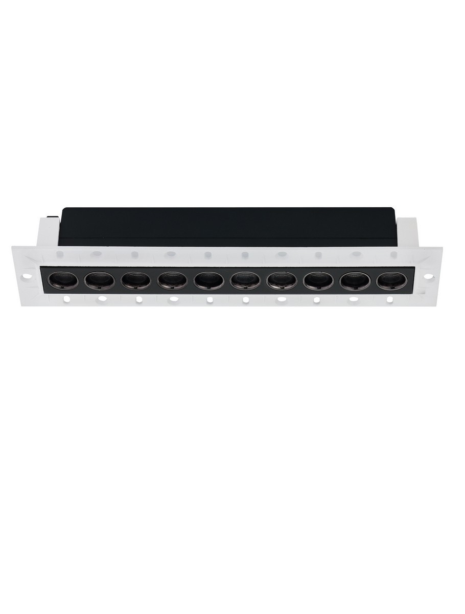 Oprawa wpuszczana nowoczesna Luces Exclusivas CARRIZ, czarna, LED 14 W 3000 K, szer. 5,3 cm – LE62251