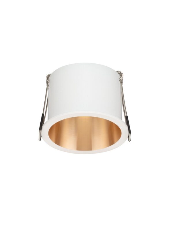 Oprawa wpuszczana minimalistyczna Luces Exclusivas CASTAL, biało-złota, 1 × GU10, Ø 6,8 cm – LE62270