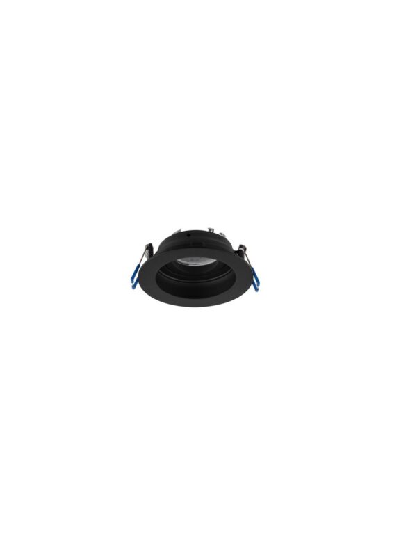 Oprawa wpuszczana minimalistyczna Luces Exclusivas CASTIL, czarna, 1 × GU10, Ø 10 cm – LE62275
