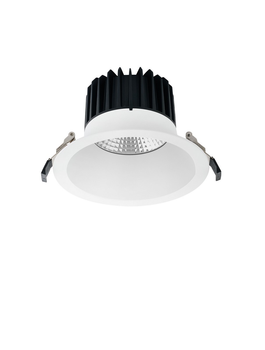 Oprawa wpuszczana nowoczesna Luces Exclusivas CHAUEN, biała, LED 30 W, Ø 19 cm – LE62293