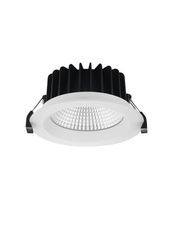 Oprawa wpuszczana zewnętrzna minimalistyczna Luces Exclusivas CHELVA, biała, LED 18 W 4000 K, Ø 14,5 cm – LE62296